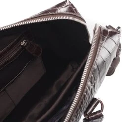 Manfield - Bruine Laptoptas Met Krokodillenprint -Liora Luxe Winkel 1200x1196 5