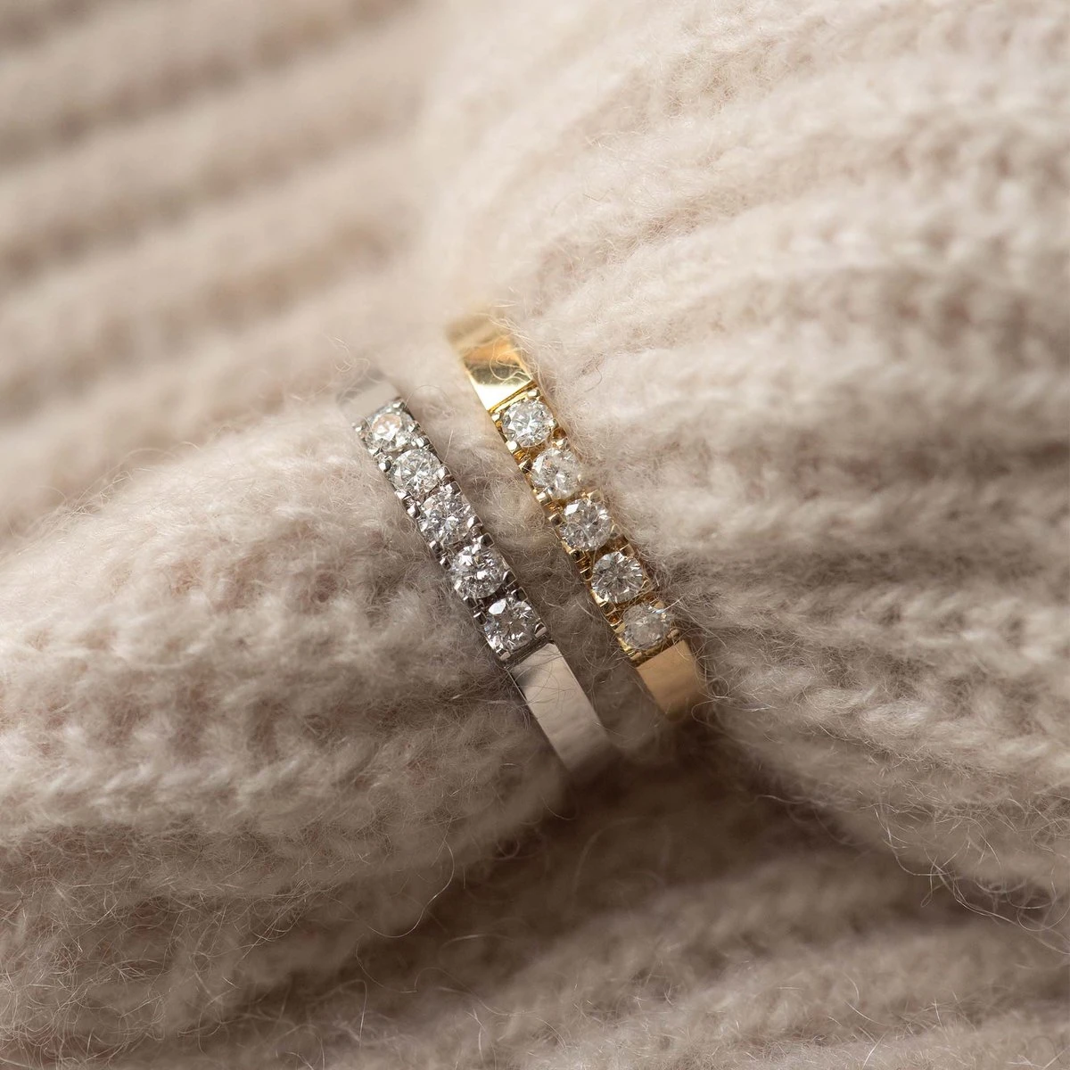 Isabel Bernard De La Paix Madeline 14 Karaat Witgouden Ring | Diamant 0.20 Ct | - Witgoudkleurig 4 Isabel Bernard De La Paix Madeline 14 Karaat Witgouden Ring | Diamant 0.20 Ct | - Witgoudkleurig - Afbeelding 2