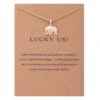 Bixorp Luck Gouden Dames Ketting Met Olifant - "Lucky Us!" - 45/50cm - Cadeau Voor Valentijnsdag - Cadeau Voor Vrouw - Goudkleurig -Liora Luxe Winkel 1200x1200 283