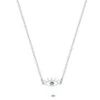 Twice As Nice Halsketting In Zilver, Forcat Ketting, Oog Met 1 Groen Kristal 38 Cm+5 Cm -Liora Luxe Winkel 1200x1200 287