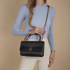 Guess Nell Logo Xbody Dames Crossbody Schoudertas Kunstleer - Grijs -Liora Luxe Winkel 1200x1200 38