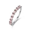 New Bling 9NB-1080-56 Zilveren Ring Met Zirkonia - Maat 56 - 2 Mm Breed - Baquette - Roze - Zilver -Liora Luxe Winkel 1200x1200 383