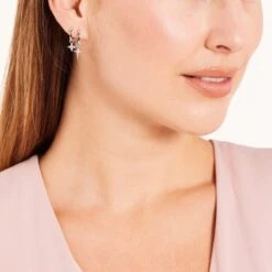 Lucardi - Zilveren Oorring Ster Zirkonia -Liora Luxe Winkel 1200x1200 402