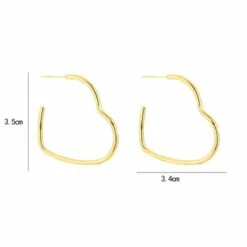 Bijoutheek Oorknoppen Hart Gold -Liora Luxe Winkel 1200x1200 408