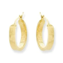 Gouden Oorringen Grieks 19 Mm 4 Mm 14 Karaats