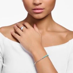 Thomas Sabo Women's Bracelet 925 Silver Turquoise 17 Turkoois 32023682 -Liora Luxe Winkel 1200x1200 457