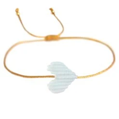 Armband White Heart