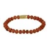 My Bendel - Gouden Kralenarmband Met Gold Sand Stone Edelstenen - Classy Gouden Armband Met Gold Sand Stone Edelstenen - Met Luxe Cadeauverpakking