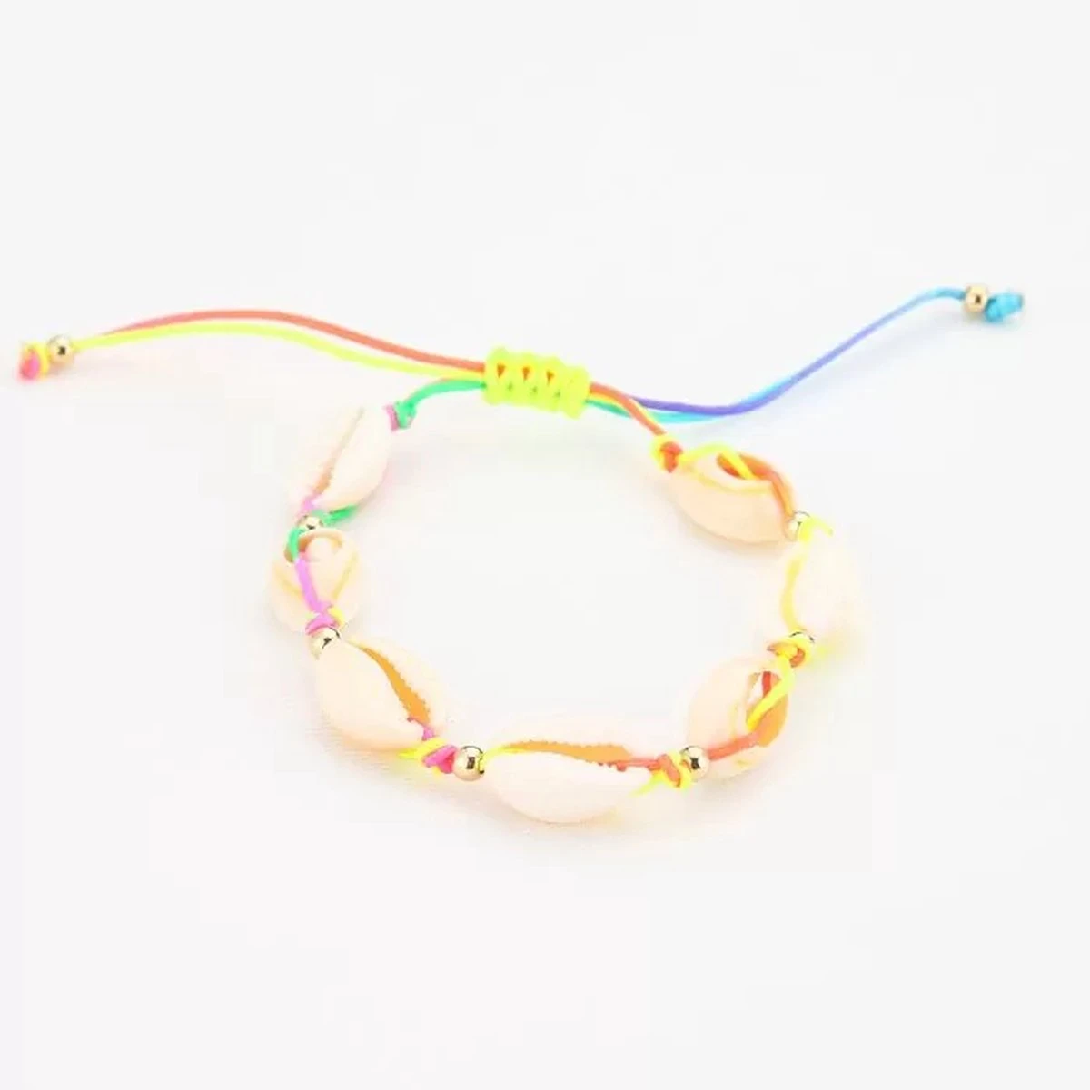 Bijoutheek Armband (sieraad) Schelpen Gold Balls Multi 3 Bijoutheek Armband (sieraad) Schelpen Gold Balls Multi