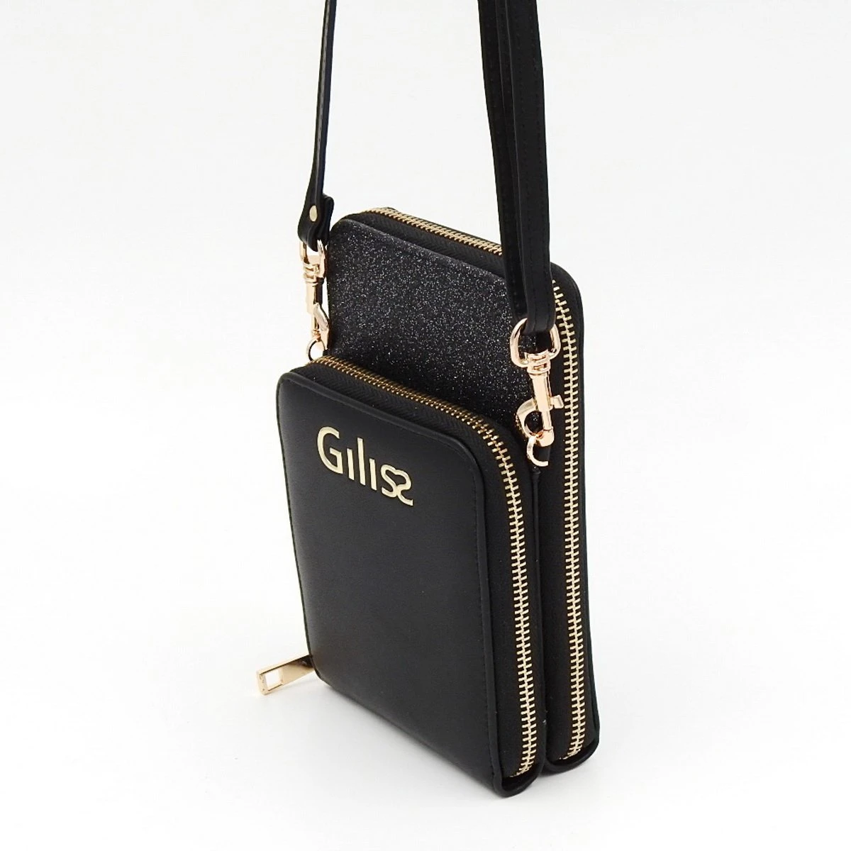 Handtassen - Dames - Set - Shopper En Telefoontasje - Giliss Fashion - Zwart 7 Handtassen - Dames - Set - Shopper En Telefoontasje - Giliss Fashion - Zwart - Afbeelding 5