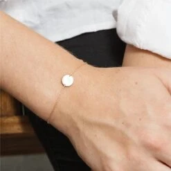 Armband Simple Round - Klein Rondje Circel - 18k Goud - Rosé Goud - Dames Armband - Valentijn - Cadeau -Liora Luxe Winkel 1200x1200 510