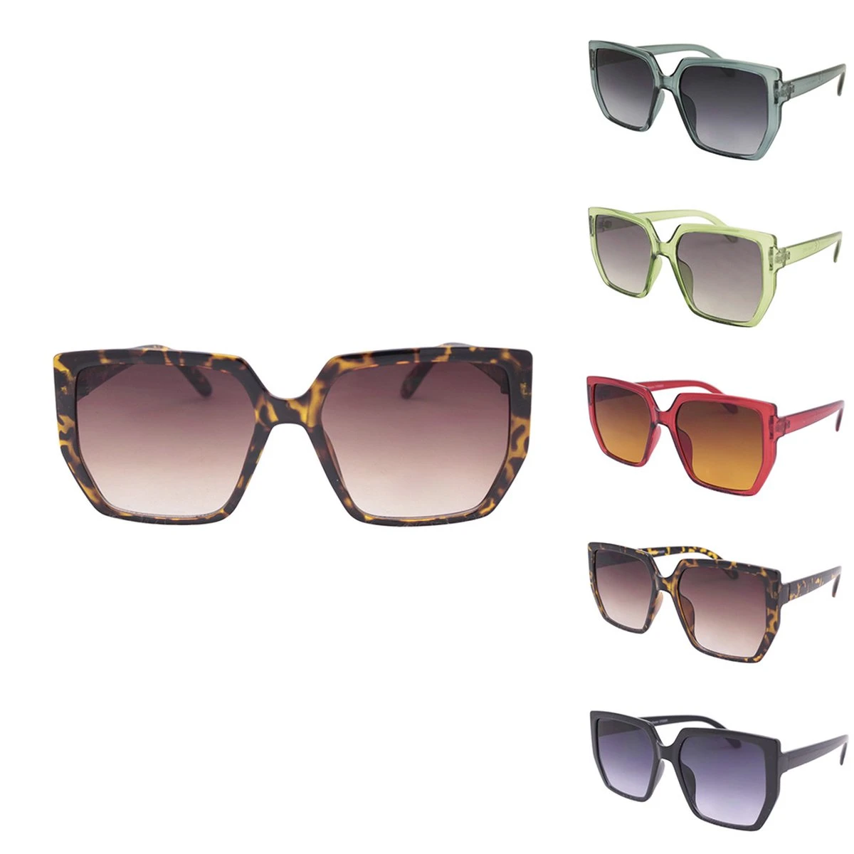 Sun Fun Oversized Retro Zonnebril - Premium Zonnebril - Dames - Trendy & Cool - Festival Zonnebril - UV400 4 Sun Fun Oversized Retro Zonnebril - Premium Zonnebril - Dames - Trendy & Cool - Festival Zonnebril - UV400 - Afbeelding 2