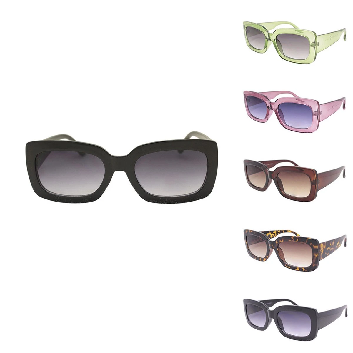 Sun Fun Retro Zonnebril - Premium Zonnebril - Dames - Trendy & Cool - Festival Zonnebril - UV400 4 Sun Fun Retro Zonnebril - Premium Zonnebril - Dames - Trendy & Cool - Festival Zonnebril - UV400 - Afbeelding 2