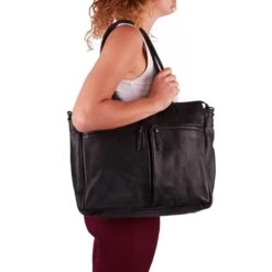 Bear Design Business Schoudertas Binni Met Laptopvak 17'' Zwart -Liora Luxe Winkel 1200x1200 685