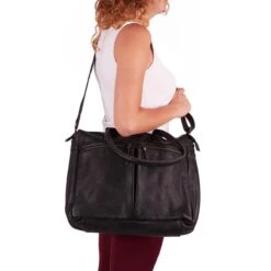 Bear Design Business Schoudertas Binni Met Laptopvak 17'' Zwart -Liora Luxe Winkel 1200x1200 686