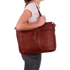 Bear Design Business Schoudertas Binni Met Laptopvak 17'' Cognac -Liora Luxe Winkel 1200x1200 698