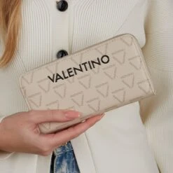 Valentino Bags Portemonnee / Wallet / Portefeuille Dames - Ritsportemonnee - Jelly - Imitatieleer - Beige -Liora Luxe Winkel 1200x1200 717