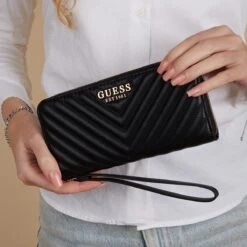 GUESS Adam Dames Ritsportemonnee Kunstleer - Zwart -Liora Luxe Winkel 1200x1200 722