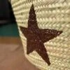Bohemida- Rieten Tas - Boho Ibiza Shopper Tas/Strandtas - Ster Bruin Pailletten - Boodschappentas - Mandtas – Boodschappenmand