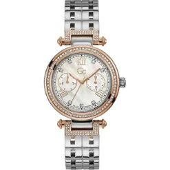 GC - Y78003L1MF - Horloge - Dames - Zilverkleurig - Rosékleurig - Swarovski - Sale Juwelier Verlinden St. Hubert Van €579,= Voor €479,-