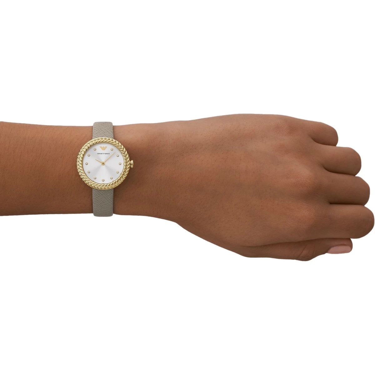 Emporio Armani Horloge Analoge Quartz One Size Taupe 32023564 4 Emporio Armani Horloge Analoge Quartz One Size Taupe 32023564 - Afbeelding 2