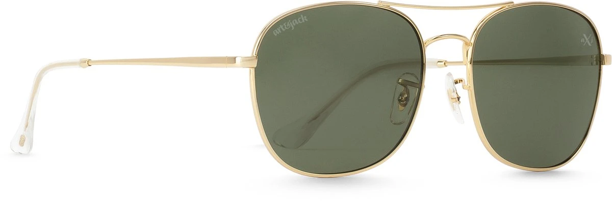Art&Jack Zonnebril Unisex Goudkleurig | Groen ZO-0228A X-collection 4 Art&Jack Zonnebril Unisex Goudkleurig | Groen ZO-0228A X-collection - Afbeelding 2