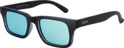 Apeirom Shanghai - Zonnebril - TR-90 Ultra Light Mat Zwart Frame - UV400 - TAC 1.1mm Polarized Blauw Revo Lens