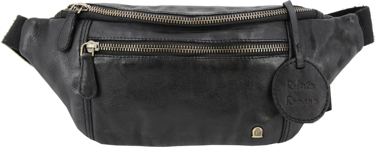 Roberto Romana Heuptas - BOLOGNA - Zwart - Echt Leer - 29x12x5cm - JU-48204 3 Roberto Romana Heuptas - BOLOGNA - Zwart - Echt Leer - 29x12x5cm - JU-48204
