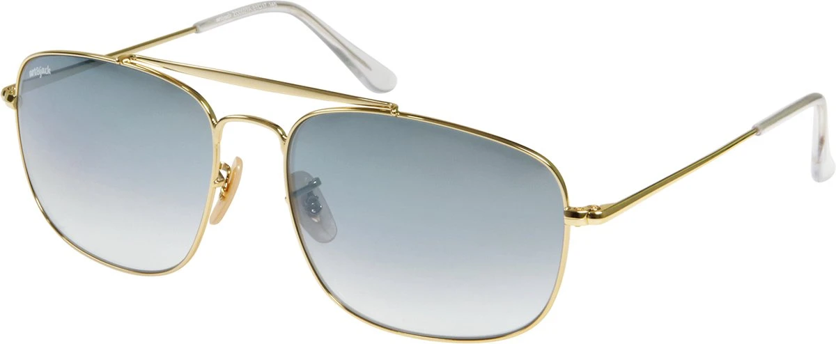 Art&Jack Zonnebril Unisex Goudkleurig | Blauw ZO-0027A Washington Square 4 Art&Jack Zonnebril Unisex Goudkleurig | Blauw ZO-0027A Washington Square - Afbeelding 2