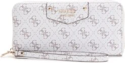 Guess Eco Brenton Dames Large Zip Around - White Logo -Liora Luxe Winkel 1200x601