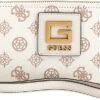 Guess Alva SLG Large Zip Around Dames Portemonnee - Cream Logo -Liora Luxe Winkel 1200x607 4