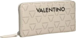 Valentino Bags Portemonnee / Wallet / Portefeuille Dames - Ritsportemonnee - Jelly - Imitatieleer - Beige -Liora Luxe Winkel 1200x609