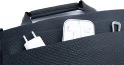 Nava Design Cross Briefcase Slim Schoudertas 15.6'' Black/Grey -Liora Luxe Winkel 1200x634