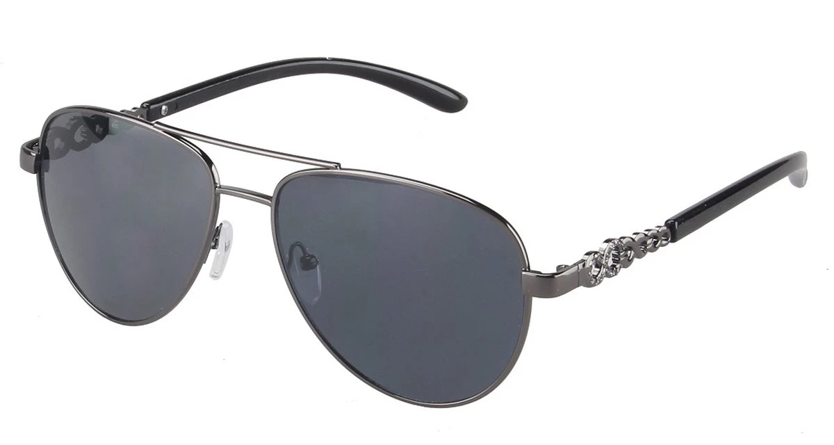 Zonnebril Dames - Piloot - Glazen 56 Mm - Zwart 3 Zonnebril Dames - Piloot - Glazen 56 Mm - Zwart