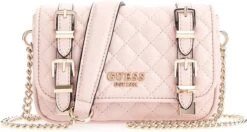 Guess Adam Mini Crossbody Dames Tasje - Roze