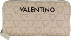 Valentino Bags Portemonnee / Wallet / Portefeuille Dames - Ritsportemonnee - Jelly - Imitatieleer - Beige