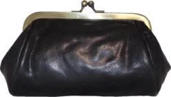 Leather Design Beugel Portemonnee / Beursje Zwart -Liora Luxe Winkel 1200x681 1