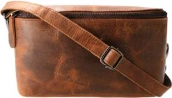 Leather Design Heuptas/Schoudertas Hunter Bruin