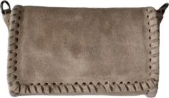 Tas - Schoudertas - Cross Body - Suede - Zand - Afneembare/verstelbare Schouderriem - Boho - Lente - Zomer - Trend