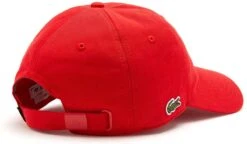Lacoste - Uniseks Cap Rood - Biologische Katoenen Twill -Liora Luxe Winkel 1200x700