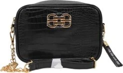 Palapas PU Leren Schoudertas Dames - Zwart