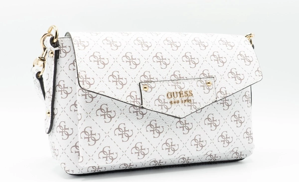 GUESS Schoudertassen Dames / Handtas - Leer - HWESG839019 - Wit 6 GUESS Schoudertassen Dames / Handtas - Leer - HWESG839019 - Wit - Afbeelding 4