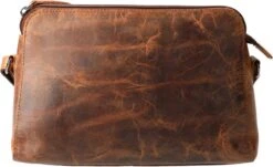 Leather Design Schoudertas Hunter Bruin -Liora Luxe Winkel 1200x733