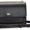 DKNY Bryant Chain Flap Dames Crossbody Tas - Zwart -Liora Luxe Winkel 1200x738 1