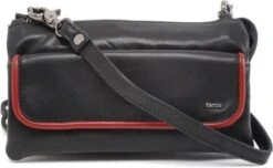 Berba Schoudertasje Soft Zwart-Rood