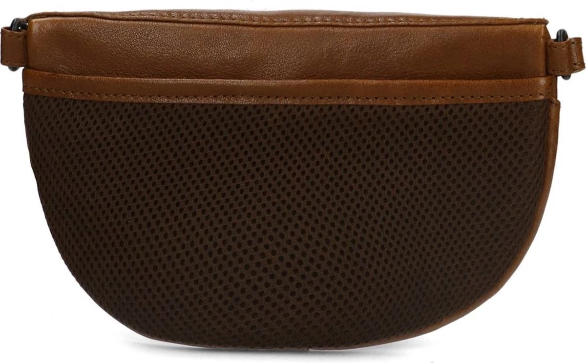 Manfield - Bruine Leren Heuptas 4 Manfield - Bruine Leren Heuptas - Afbeelding 2