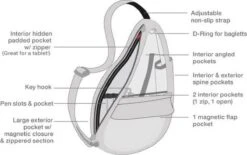 Healthy Back Bag Textured Nylon M Fig -Liora Luxe Winkel 1200x755 3