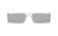 Dames Festival Zonnebril 2023 - Transparant Zilver Spiegel