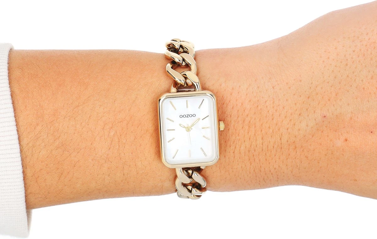OOZOO Timepieces - Goudkleurige Horloge Met Goudkleurige Schakelarmband - C11132 5 OOZOO Timepieces - Goudkleurige Horloge Met Goudkleurige Schakelarmband - C11132 - Afbeelding 3