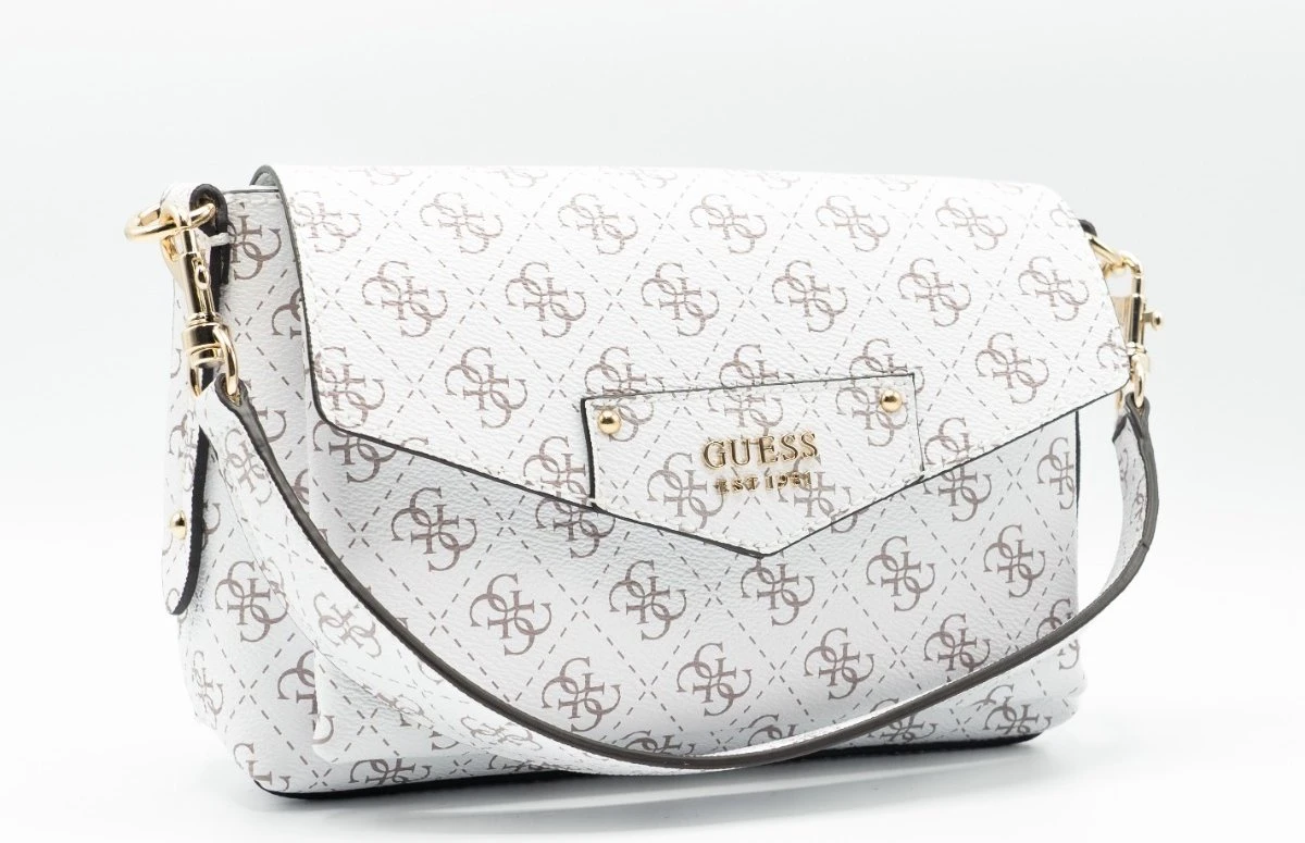 GUESS Schoudertassen Dames / Handtas - Leer - HWESG839019 - Wit 14 GUESS Schoudertassen Dames / Handtas - Leer - HWESG839019 - Wit - Afbeelding 12